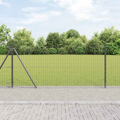 vidaXL Zvarené drôtené pletivo s betónovým základom 10 x 1 m (Š x V)