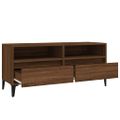 vidaXL TV skrinka hnedý dub 100x34,5x44,5 cm kompozitné drevo