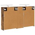 vidaXL Set kabinetov do kúpeľne 3 ks 106 x 16 x 62,5 cm