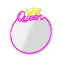 Neon MIRROR LED QUEEN warm white pink FMNE04 Forever Light