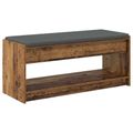vidaXL Predsieňová lavica Staré drevo 103 x 38 x 45 cm