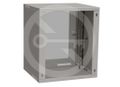 Stěnový skladací rozváděč SENSA LITE 12U 450 mm, dvere sklo, RAL 7035, SENSA-L-12U-545-11-G