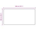 vidaXL Behúň MARSA Sivá 100 x 200 cm Polyester a PVC