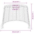 vidaXL Tienidlo na stropnú lampu biele Ø30x20 cm prútené