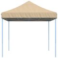 vidaXL Skladací pop-up párty stan béžový 410x279x315 cm