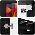 vidaXL Nástenný TV kabinet HEESCH 69 x 33 x 40 cm Čierny dub