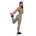 Dámske bežecké legíny Pulse Vetiver - GymBeam, veľkosť M, veľkosť oblečenia M
