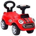 vidaXL Odrážacie auto červené