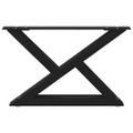 vidaXL Nohy konferenčného stolíka 2 ks čierne 60 x (30-31,3) cm oceľové