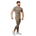 Bežecké legíny Pulse Vetiver - GymBeam, veľkosť M, veľkosť oblečenia M