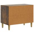 vidaXL Nočný stolík Dymový dub 62 x 34,5 x 48 cm Kompozitné drevo