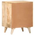 vidaXL Vyrezávaný nočný stolík 40x30x50 cm masívne mangovníkové drevo