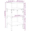 vidaXL Nočné stolíky 2 ks sivé sonoma 35x34,5x70 cm kompozitné drevo