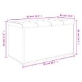 vidaXL Úložná lavička dymový dub 82x42x45 cm kompozitné drevo