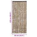 vidaXL Záves proti hmyzu, béžový a hnedý 90x220 cm, ženilka