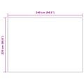 vidaXL Prikrývky na hodenie 6 ks Fialová 240 x 220 cm 8.76 kg Flís