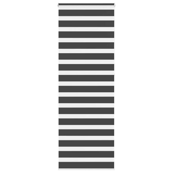 vidaXL Zebra roleta čierna 70x230 cm šírka látky 65,9 cm polyester