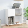 vidaXL Skrinka na platne biela 84,5x38x89 cm kompozitné drevo