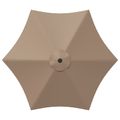 vidaXL Záhradný slnečník 230 x 230 cm Polyester Obdĺžnikový Sivohnedá