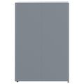 vidaXL Úložisko na 3 košov na kolieskach sivé 207x79x117 cm oceľ