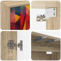 vidaXL Nástenný TV kabinet HEESCH 69 x 33 x 40 cm Dub sonoma