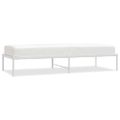vidaXL Kovový posteľný rám biely 75x190 cm
