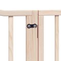 vidaXL Brána pre psa s dverami skladacia 4 panely 320cm topoľové drevo