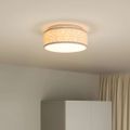 vidaXL Stropná lampa so bodmi Sivohnedá 30 x 30 x 13,5 cm látka