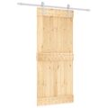vidaXL Posuvné dvere Prírodná a biela 90 x 210 cm