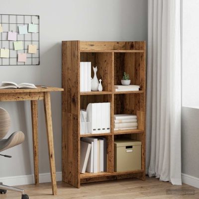 vidaXL Knižnica Staré drevo 59 x 30 x 111 cm Kompozitné drevo