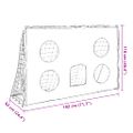 vidaXL Detská futbalová bránka s cieľmi a loptou 182x62x118 cm