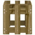 vidaXL Záhradný kvetináč s dizajnom plotu 60x30x30 cm impregn.borovica