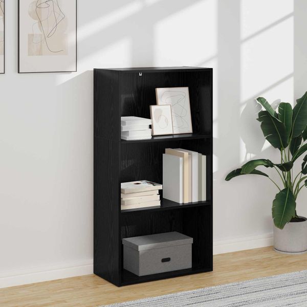 vidaXL Regál na knihy Čierny dub 60 x 30 x 114 cm Kompozitné drevo