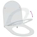 vidaXL WC sedadlo Biela 47 x 36 x 3,4 cm Duroplast