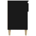 vidaXL Botník čierny 102x36x60 cm spracované drevo