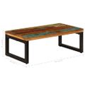 vidaXL Konferenčný stolík 100x50x35 cm, recyklovaný masív a oceľ