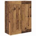 vidaXL Highboard Staré drevo 69,5 x 34 x 180 cm Kompozitné drevo