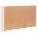 vidaXL Komoda s LED svetlami biela 162x37x100 cm