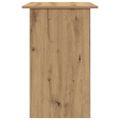 vidaXL Stôl dub artisan 90x50x74 cm kompozitné drevo