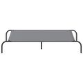vidaXL vyvýšená posteľ pre psa sivá 130x80x20 cm Oxford látka a oceľ