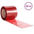 vidaXL Záves do dverí červený 200 mm x 1,6 mm 50 m PVC