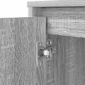 vidaXL Stôl sivý dub sonoma 120x42x76 cm kompozitné drevo