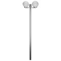 vidaXL Záhradné svietidlo so stĺpikom, 2 lampy 220 cm