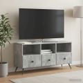 vidaXL TV skrinka Betónovo sivá 102 x 34,5 x 50 cm Kompozitné drevo