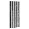 vidaXL Záves proti hmyzu z chenille Šedá a čierna 90 x 200 cm 100% PP