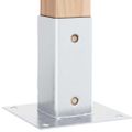 vidaXL Podnože stĺpikov štvorcové 12 ks Strieborná 61x61 mm