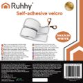 Suchý zip samolepivý Ruhhy 25807 5 m x 5 cm biely
