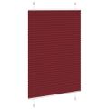 vidaXL Plisovaná roleta bordová červená 100x100 cm šírka látky 99,4 cm polyester