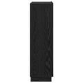 vidaXL Stôl Čierny dub 71.5 x 31.5 x 106.5 cm Kompozitné drevo