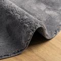 vidaXL Koberec HUARTE s krátkym vlakom umývateľný antracitový Ø 160 cm